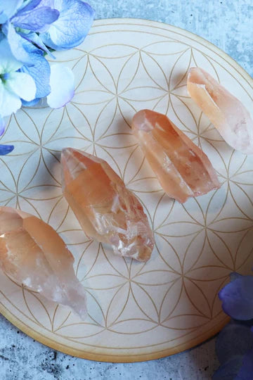 Tangerine Lemurian Quartz Point