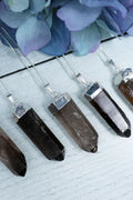 Smokey Quartz Silver-Plated Necklace